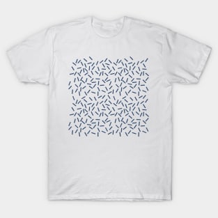 Sprinkles White on Navy Blue T-Shirt